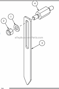 Page V Diagram and Parts List for MK-4036HY  MK Diamond Concrete Saw